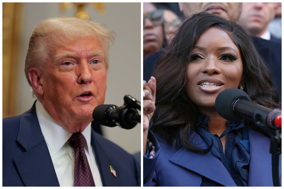 Trump wonders if ‘low IQ' foe Jasmine Crockett ‘is any relationship to the late, great Davy' as he rips ‘lost' Democrats