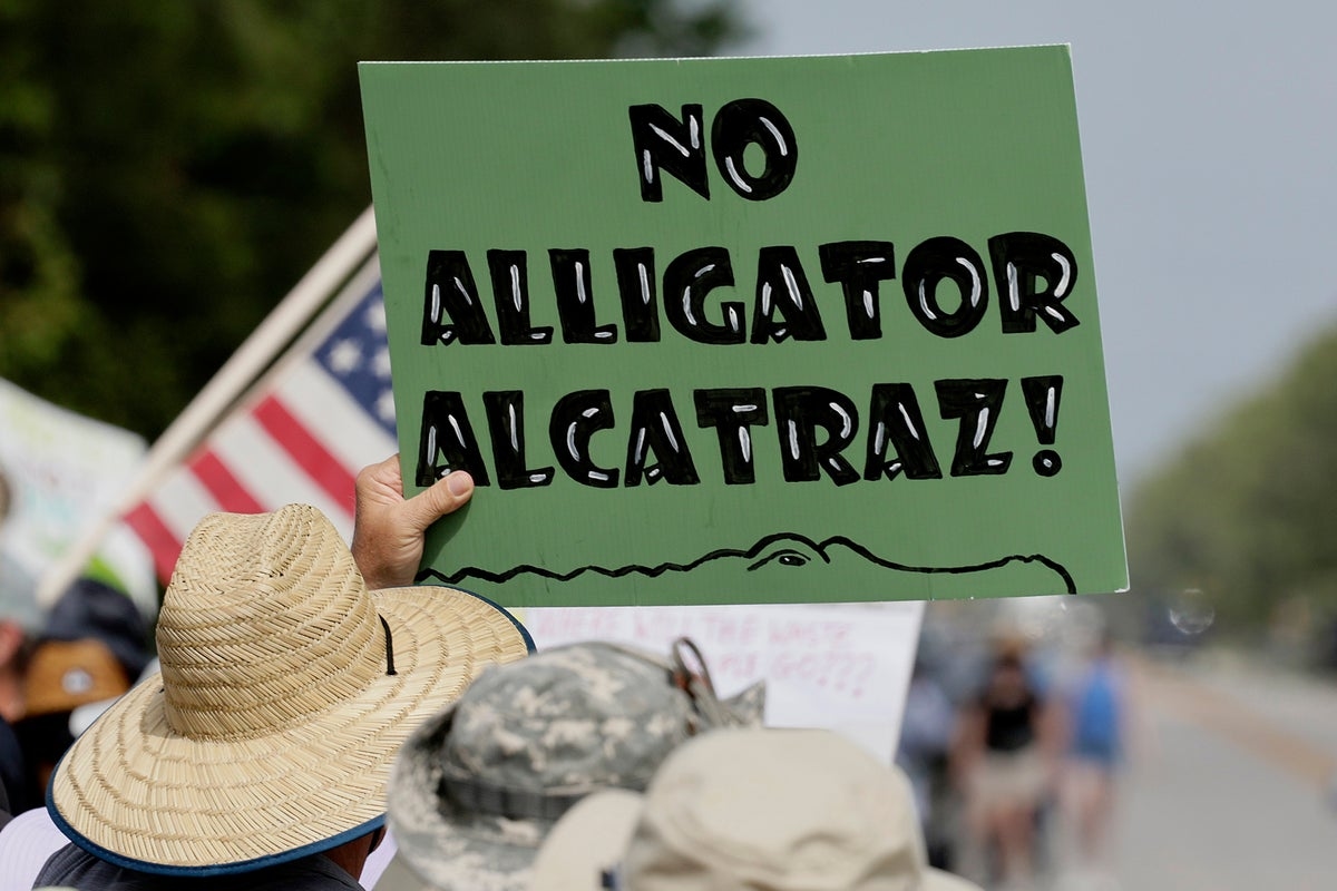 ‘There is no water to take a bath': Detainees describe conditions in Florida's ‘Alligator Alcatraz'