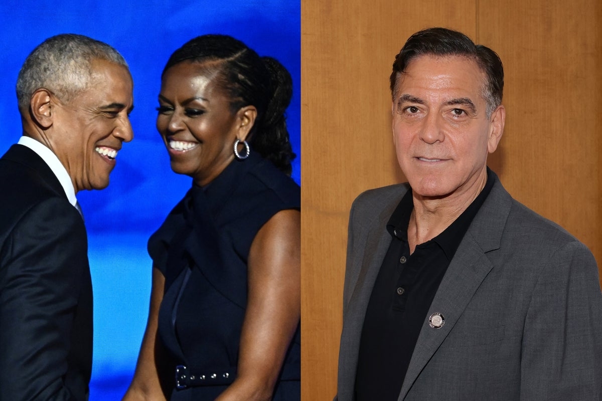 Barack and Michelle Obama have date night at George Clooney's Broadway play amid divorce rumors