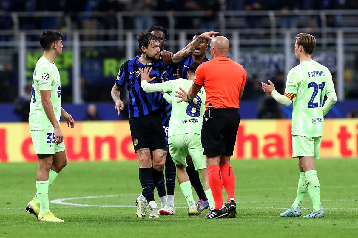 Barcelona's Inigo Martinez denies spitting at Inter rival during Champions League semi-final