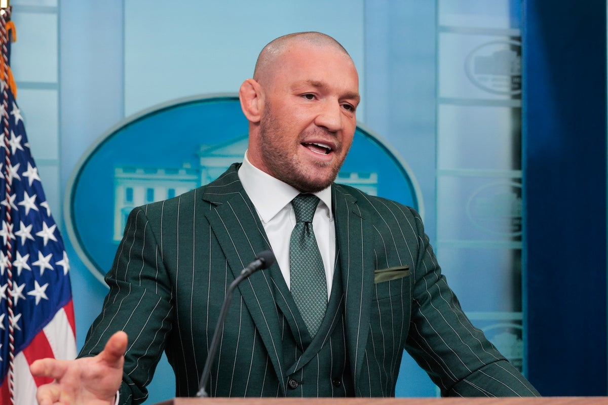 Conor McGregor uses White House visit to hit out at Irish government over immigration