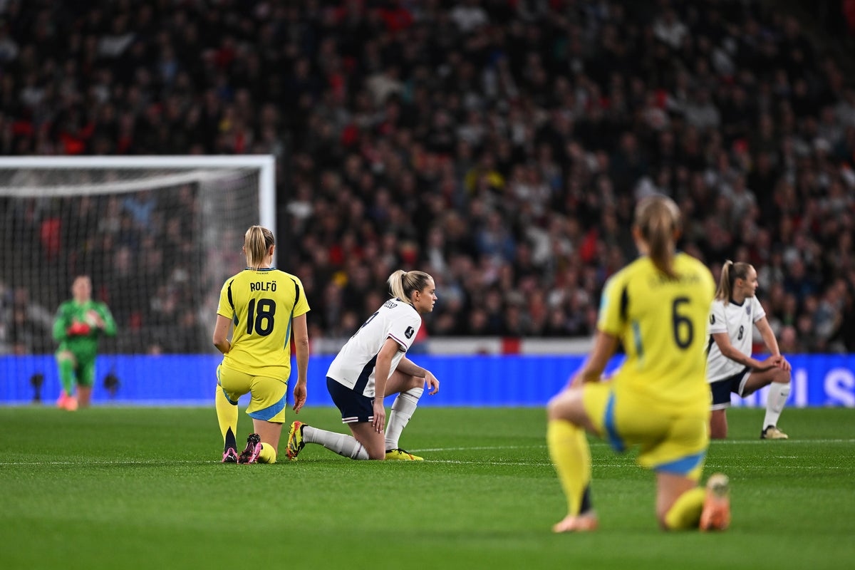 Why England won't take the knee vs Italy following racist abuse of Jess Carter