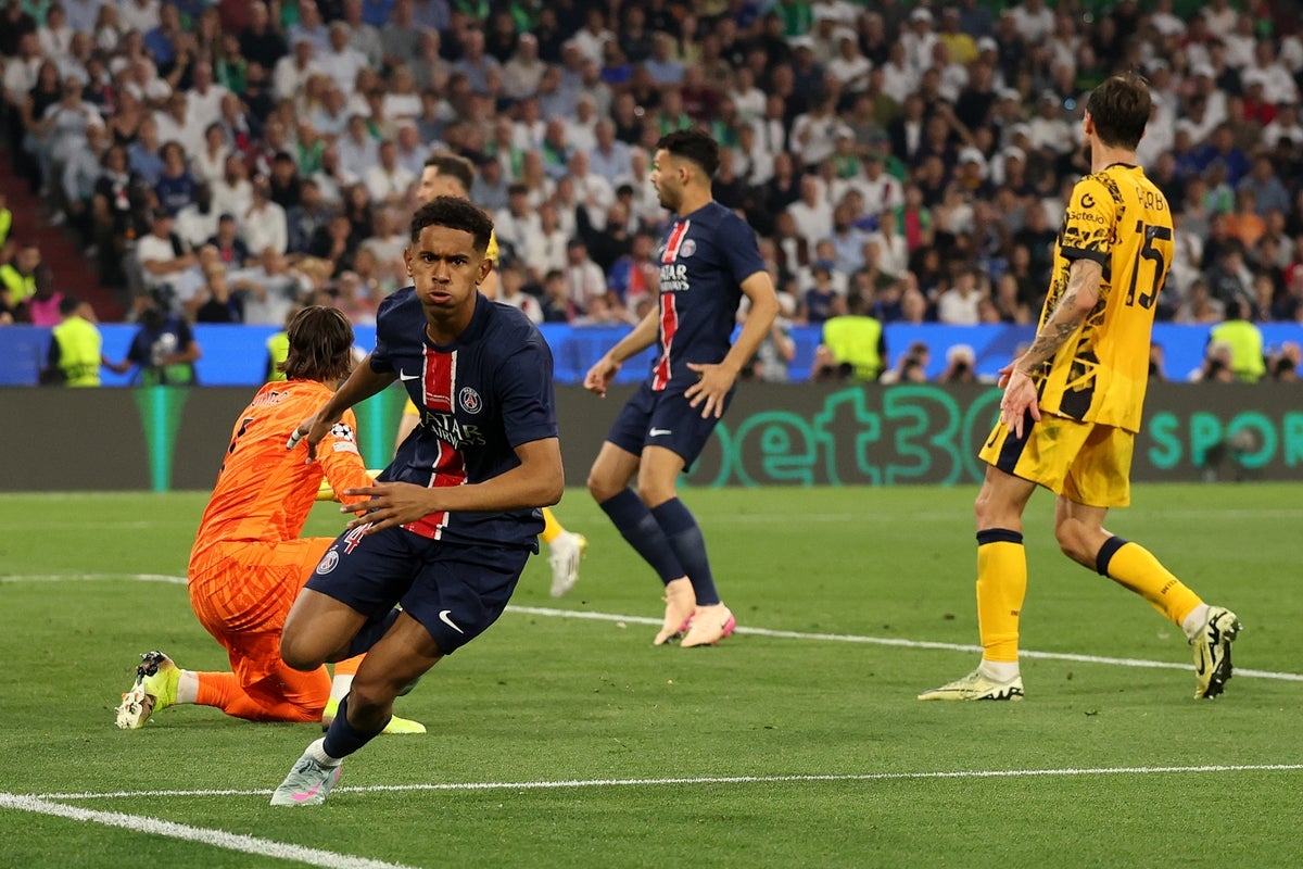 What is the biggest win in a Champions League final as PSG thrash Inter?
