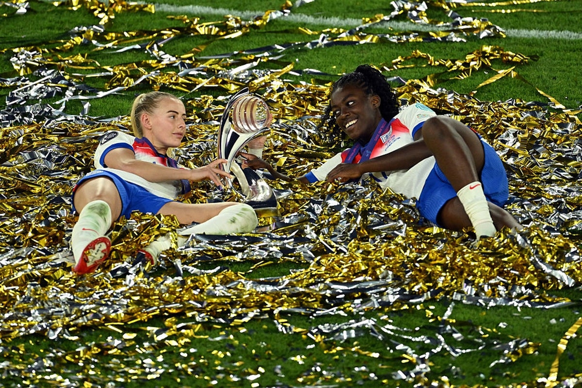 Inside England's Euro 2025 party - including celebrations with ‘coffee dog' Reggie