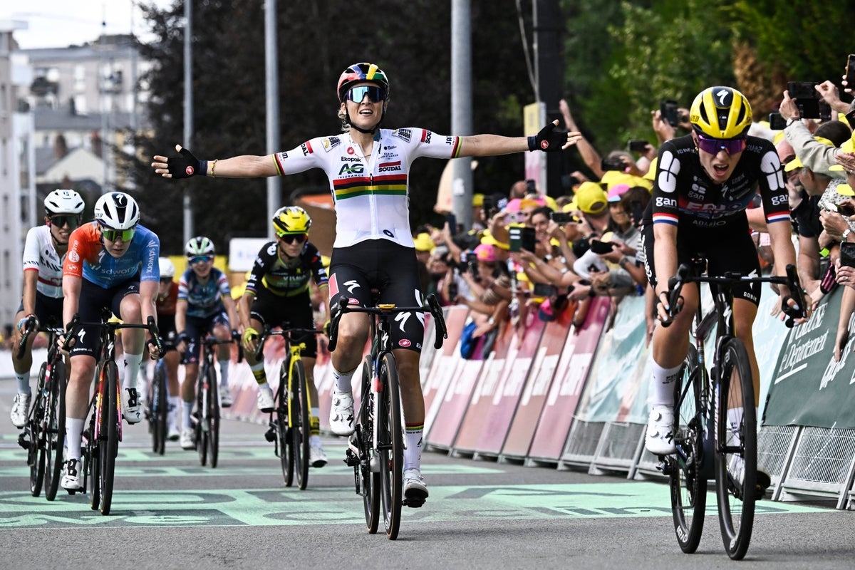 Kim Le Court becomes first African stage winner at Tour de France Femmes