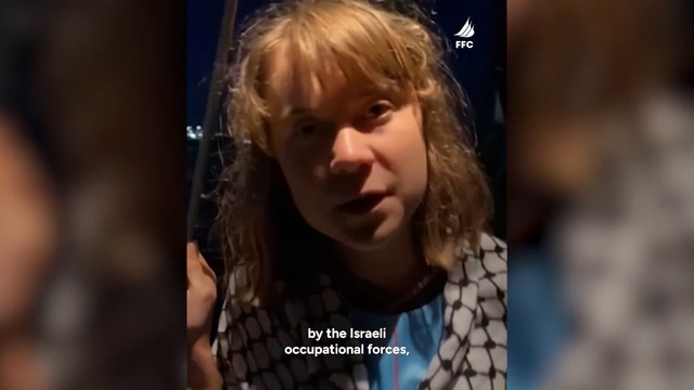 Greta Thunberg 'kidnapped by Israeli forces' in international waters while carrying aid for Gaza