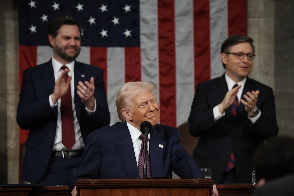Trump Roasted After Two Clueless Words in His Speech to Congress