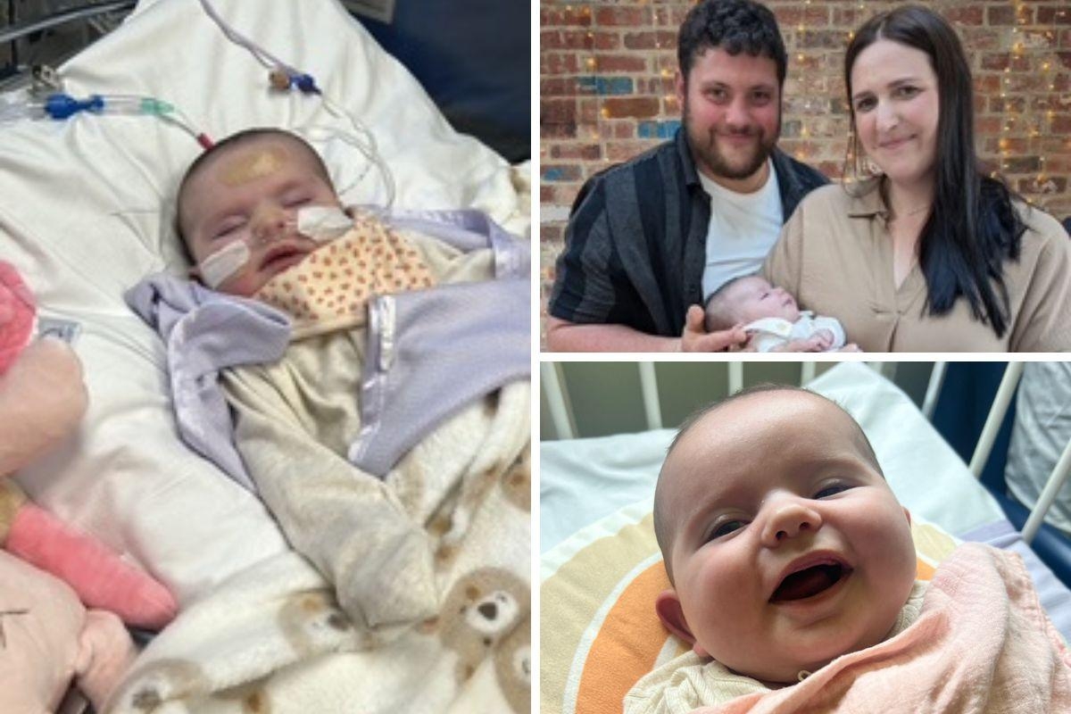 Baby girl whose parents were told was 'perfectly healthy' needed open-heart surgery