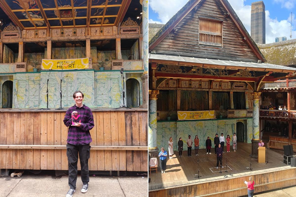 County Durham student wins national poetry contest at Shakespeare's Globe