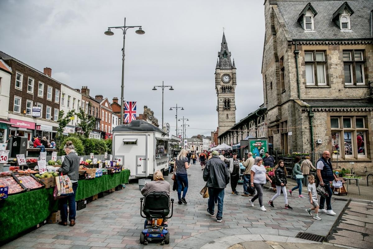 Darlington saw 'small but positive' rise in footfall as sunny April drew in shoppers