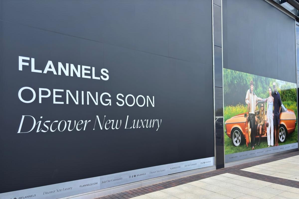'Opening soon': Signs erected for new luxury clothing chain at shopping complex