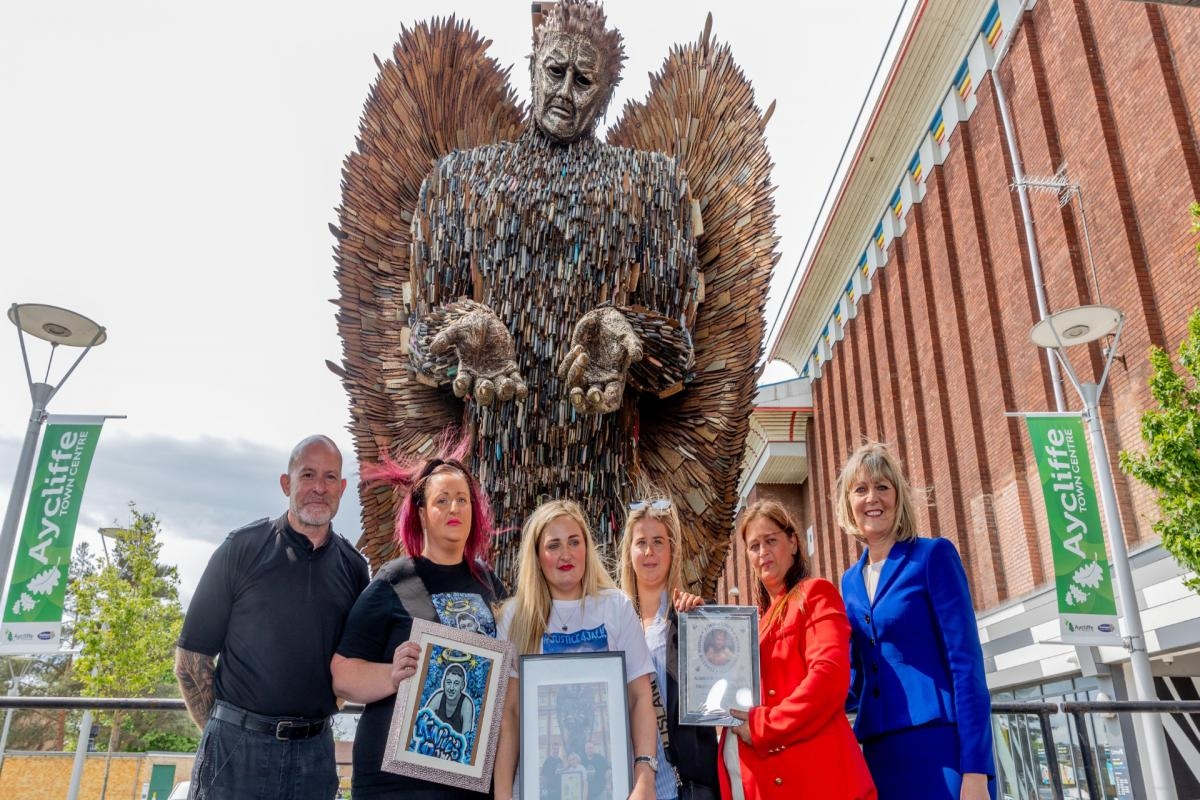 Forged in grief: Knife Angel unveiled as families demand justice for lost loved ones