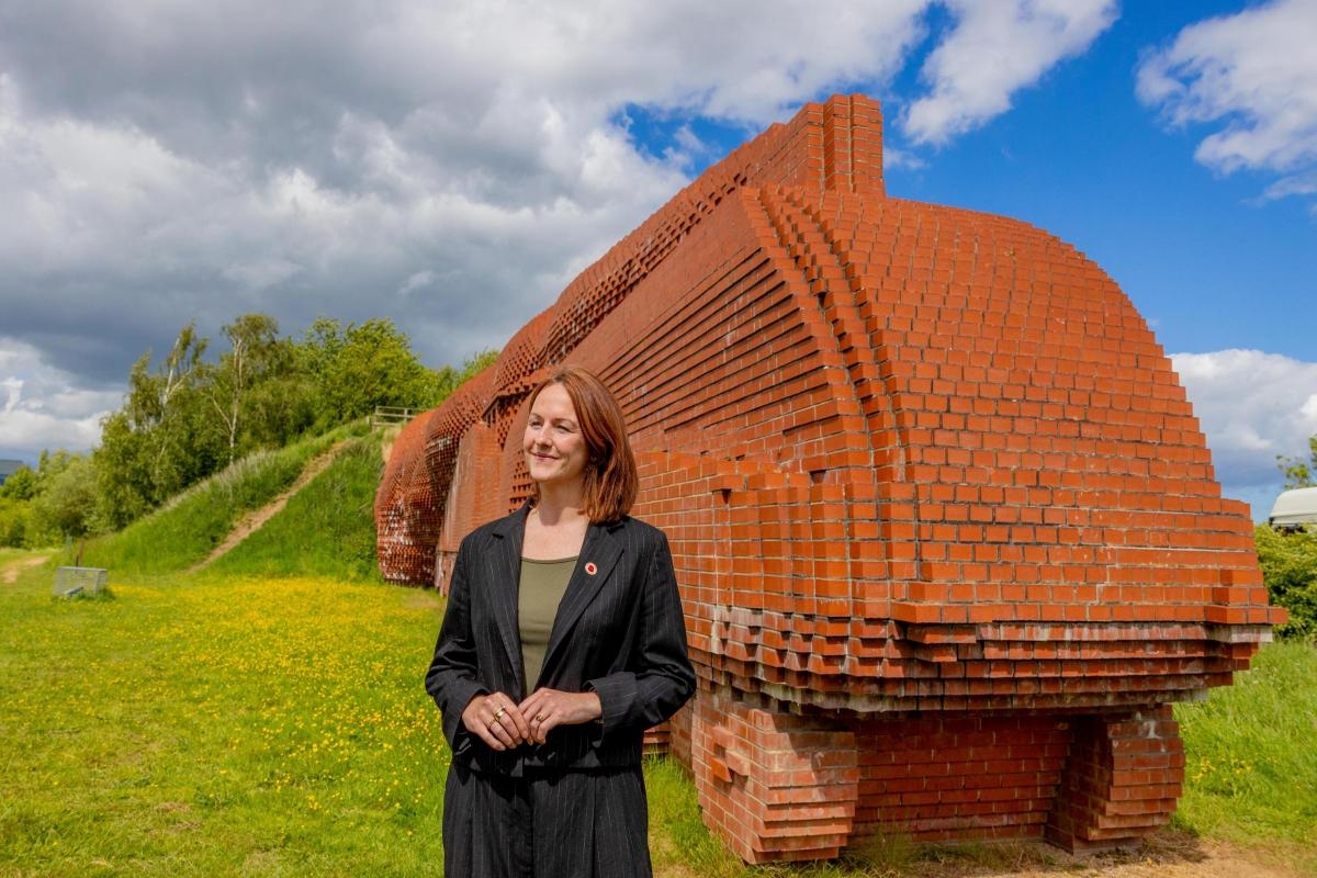 Darlington MP vows to clean up historic Brick Train sculpture after vandalism