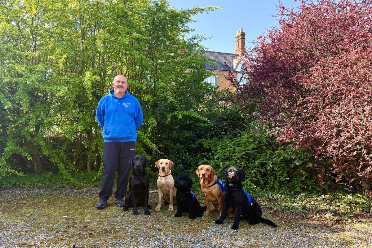 Five new dogs bring smiles to people with expansion of company's CareBark service