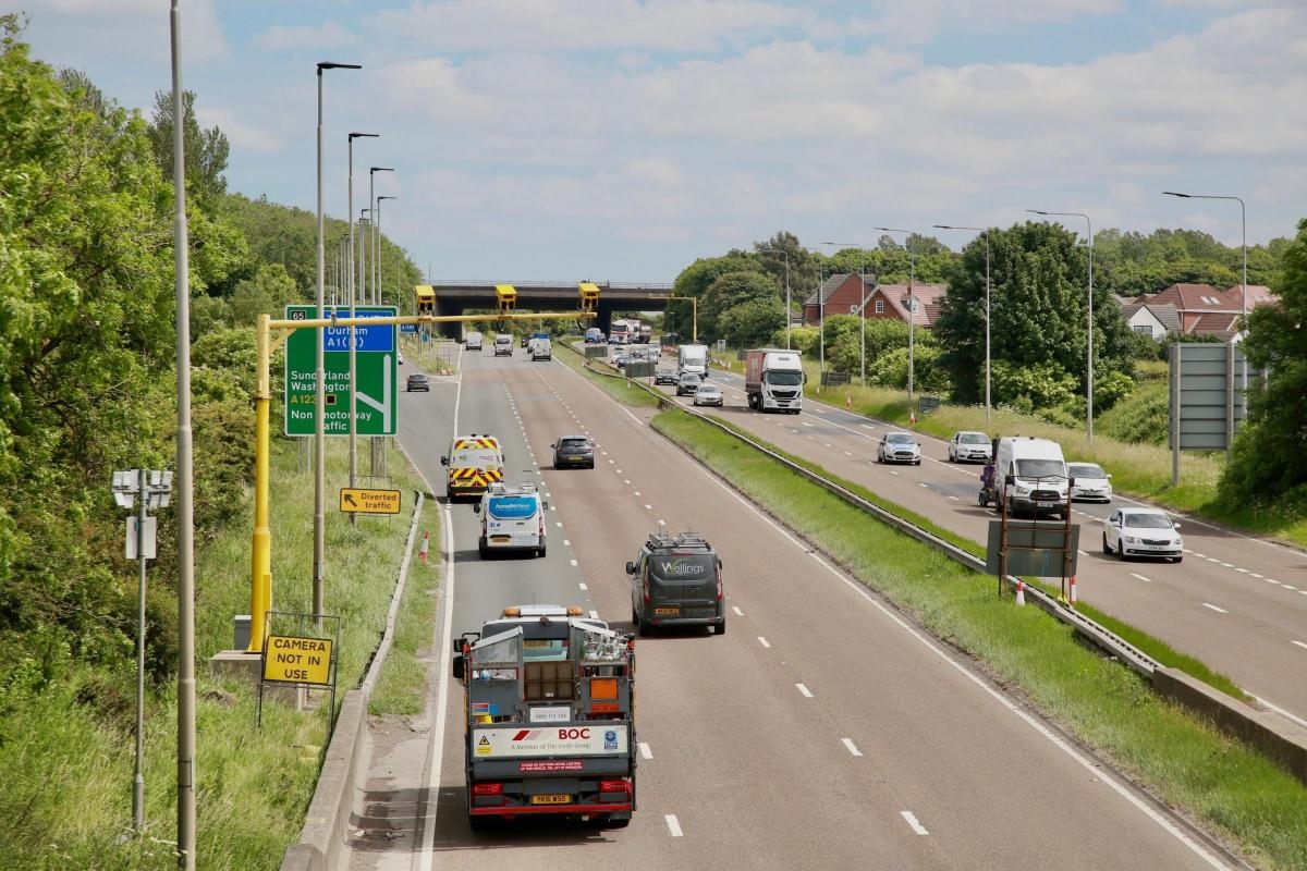 Average speed cameras appear on County Durham A1(M) - when they'll be turned on