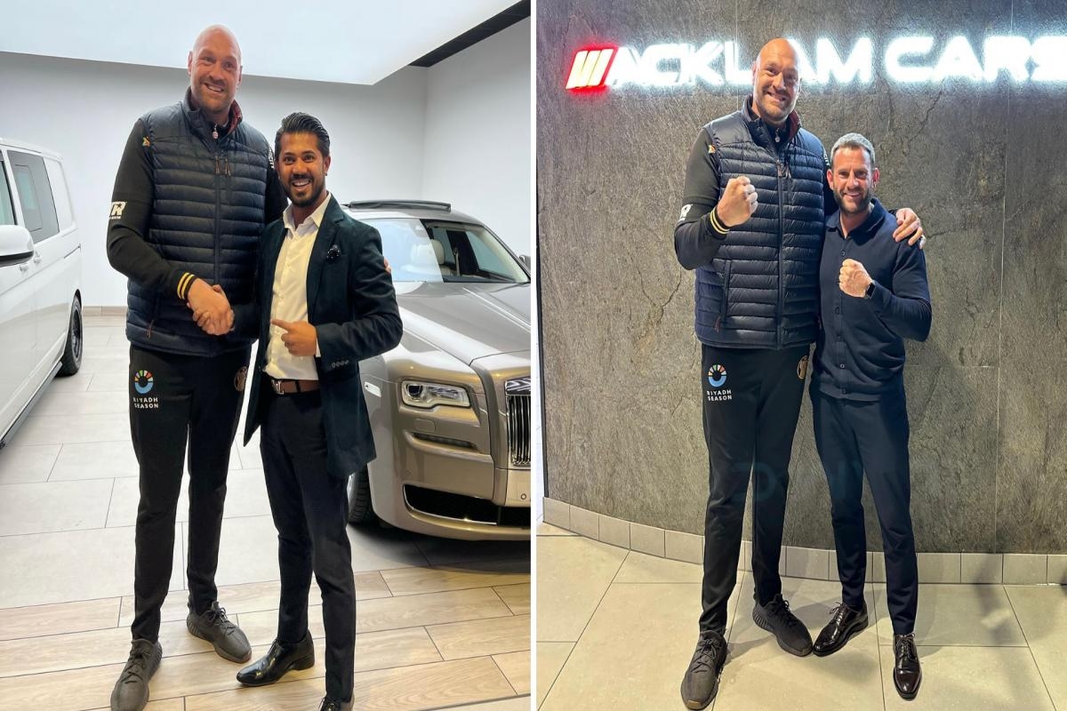 Tyson Fury spotted at North East garage in surprise visit from boxing star