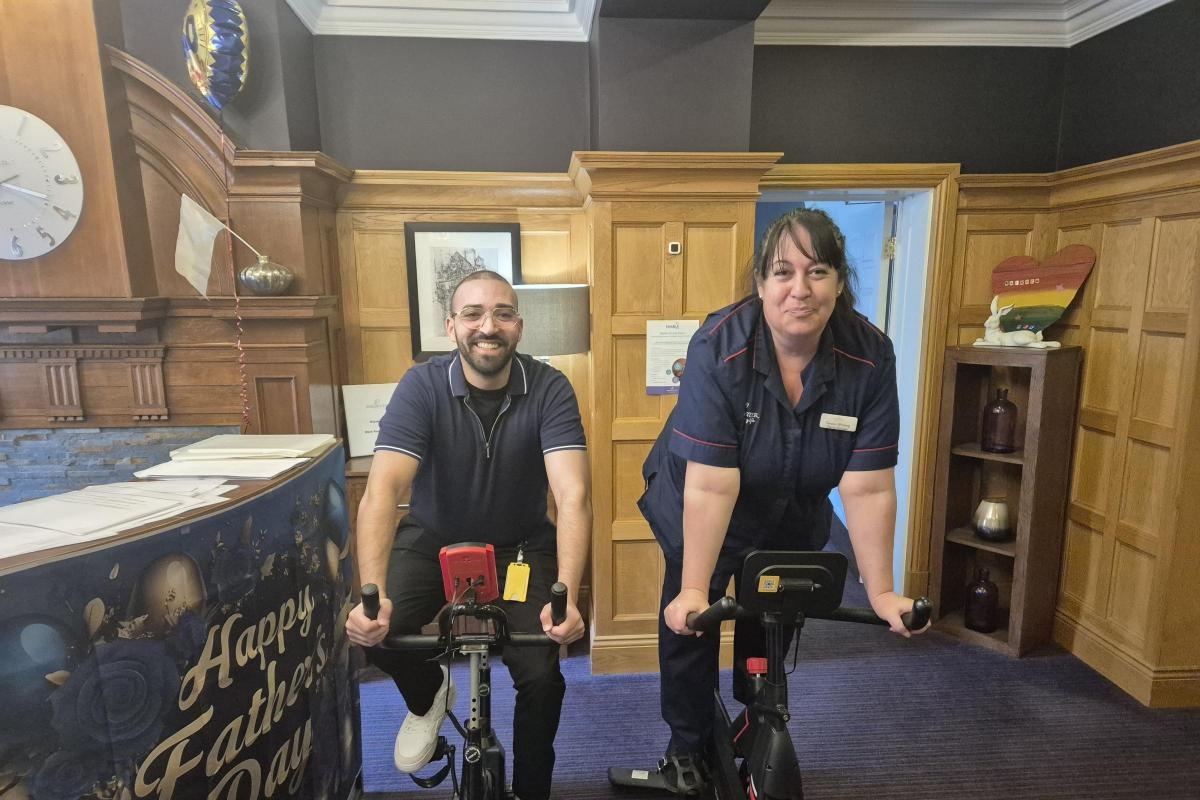 Care home staff clock up over 27,000 minutes of movement in charity ride
