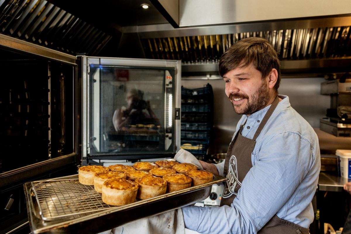I learned how to make a pie at Hairy Biker Si King's North East restaurant