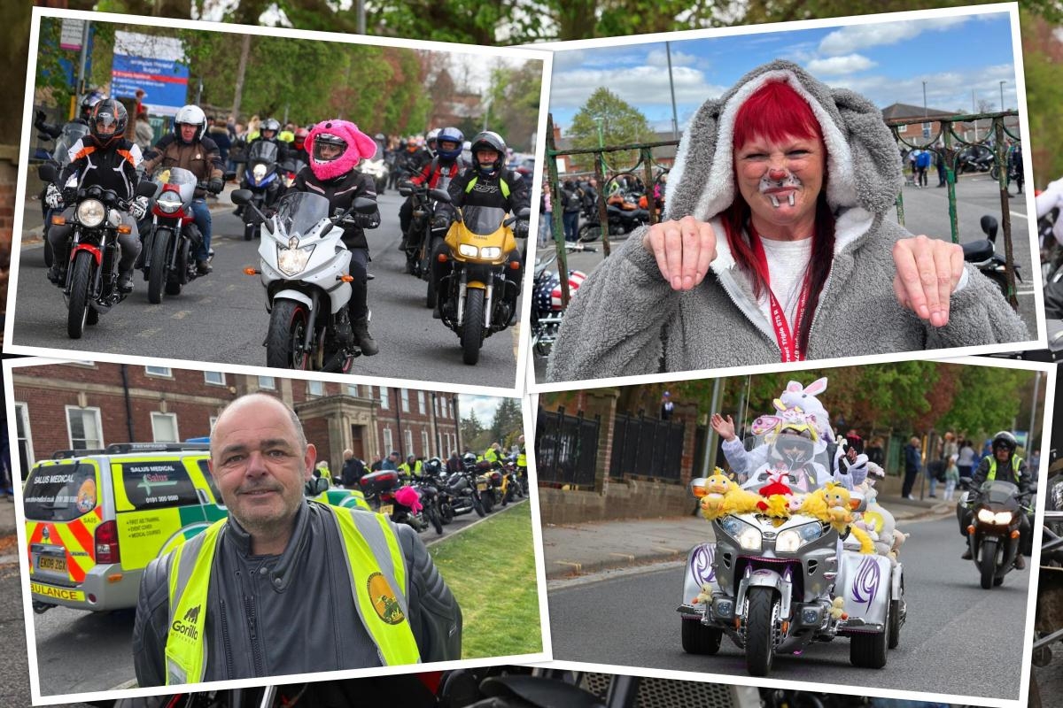 'A sight to see': Huge crowds cheer 1,200 bikers in record-breaking Durham Easter run