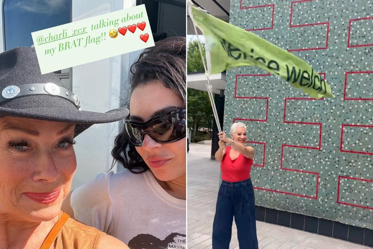 North East TV star auctions off her famous Glastonbury 'Brat' flag for charity