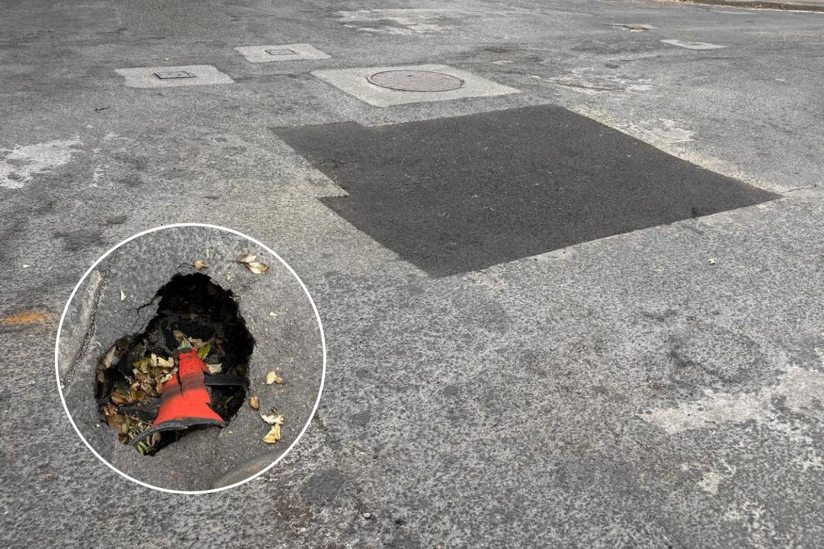 Sinkhole that opened on Bishop Auckland road filled in after residents left concerned