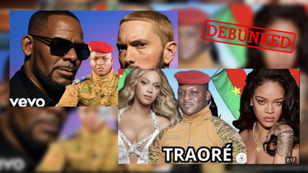 Hundreds of deepfake music videos are celebrating the president of Burkina Faso… why?