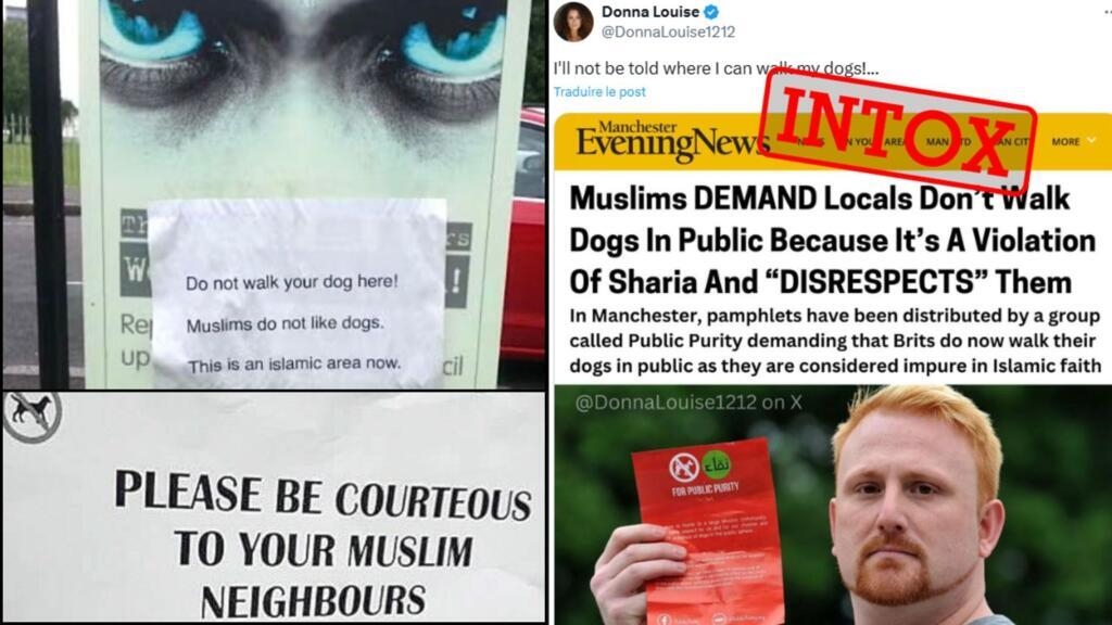How a fake news story about Islamist anti-dog-walking leaflets circulated in Canada and the UK