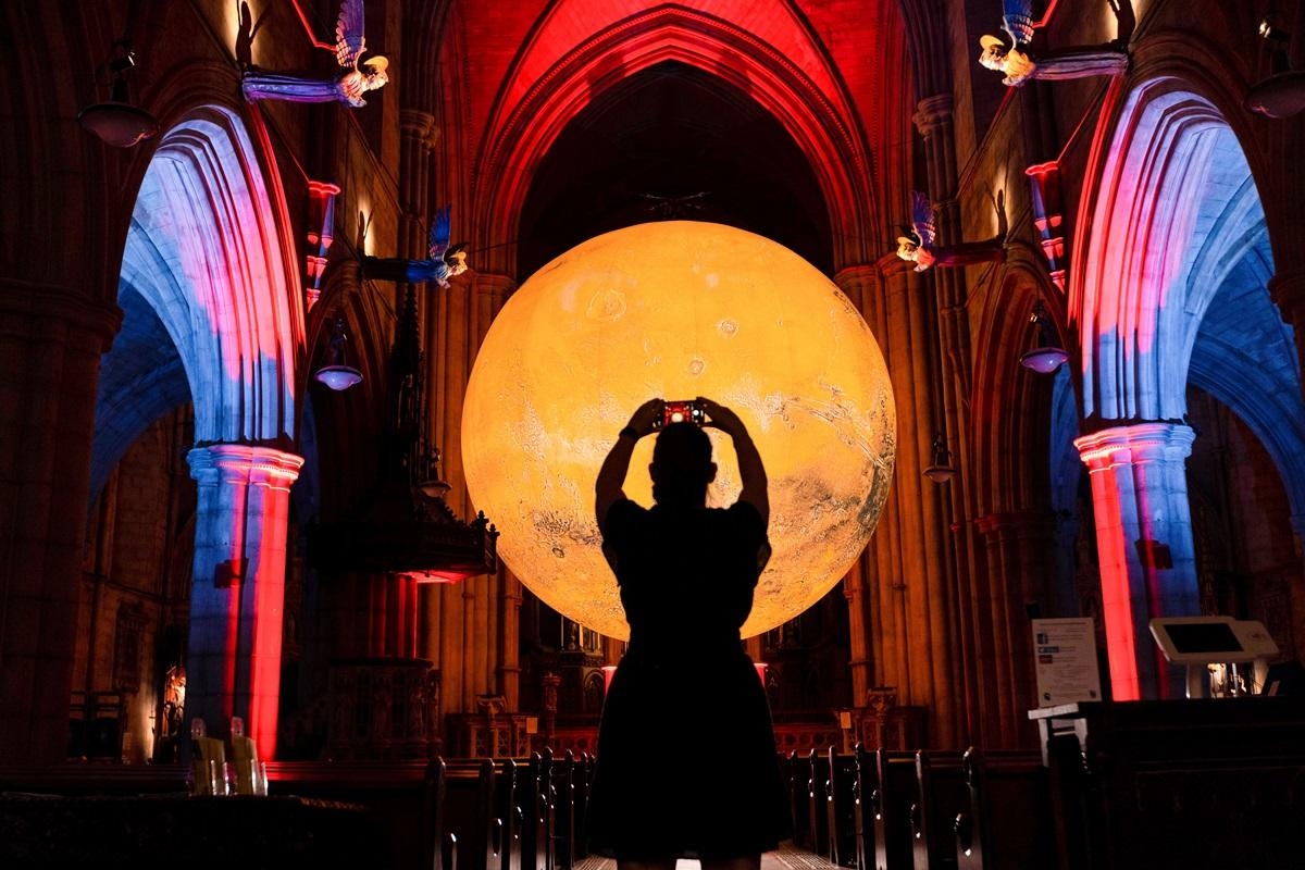 Seven-metre-wide artwork of Mars coming to Truro Cathedral