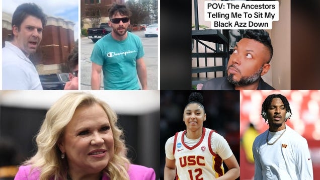 White Man Calls Woman 'Fat Black B---h,' Black Folks Sitting Down For April 5 Trump Protest, Black Twitter Lit Up White Woman Commentator Comparing Game to BET Awards, LeBron Beefs With Stephen A. Smith and More From the Week in Culture