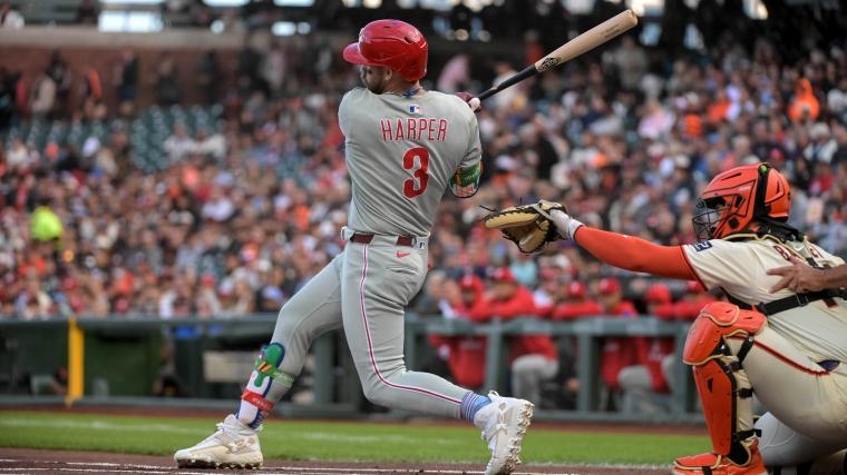 Phillies' Bryce Harper calls out home plate umpire after 'obvious' Giants favoritism