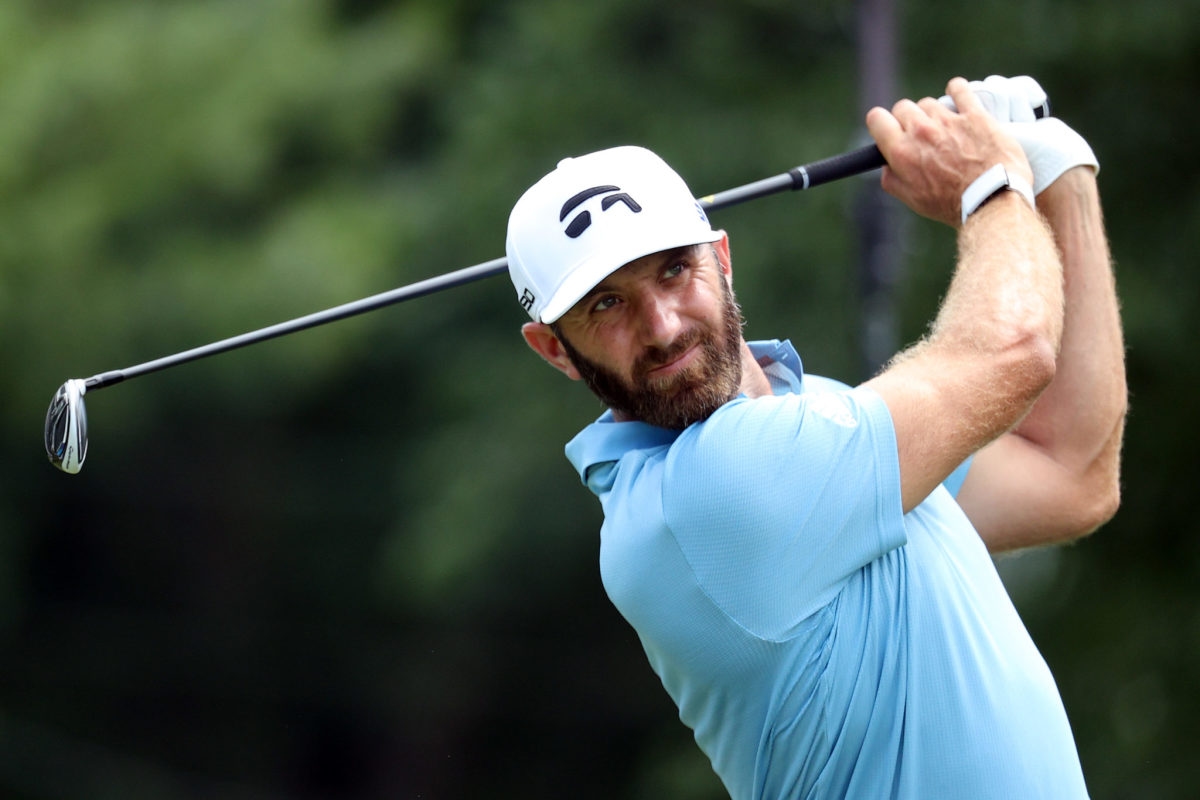 Golf Fans Celebrating Dustin Johnson's Open Championship Performance