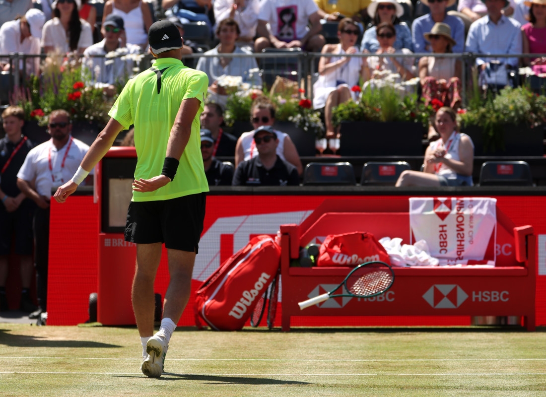 Tennis Star Throws Racket Into Crowd During Meltdown
