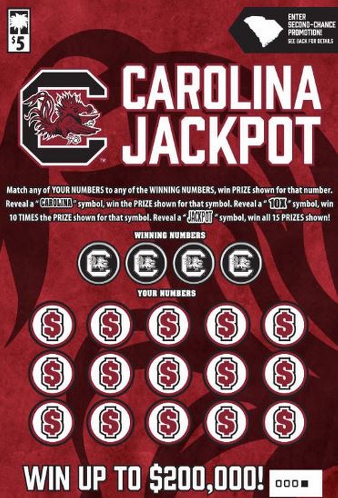 Gamecocks fan wins South Carolina lottery game's grand prize when he stops for gas