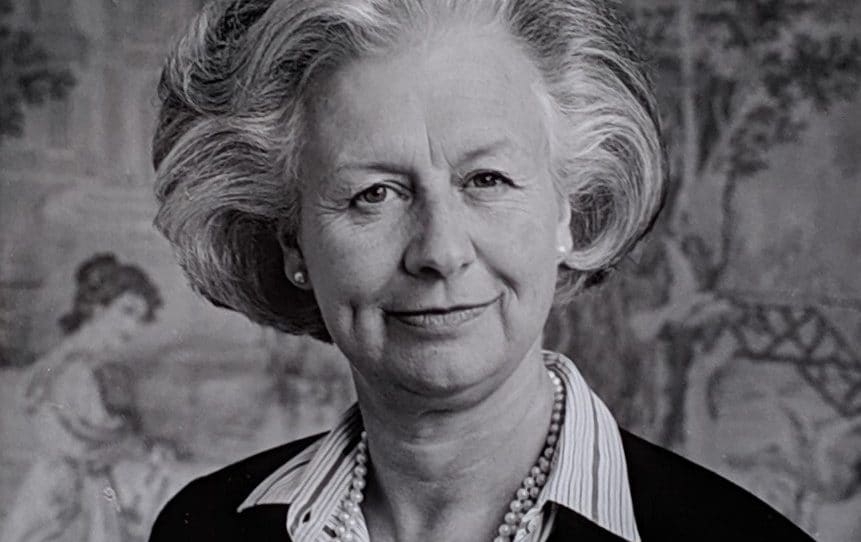 The Dowager Countess of Strathmore and Kinghorne, gregarious chatelaine of Glamis Castle