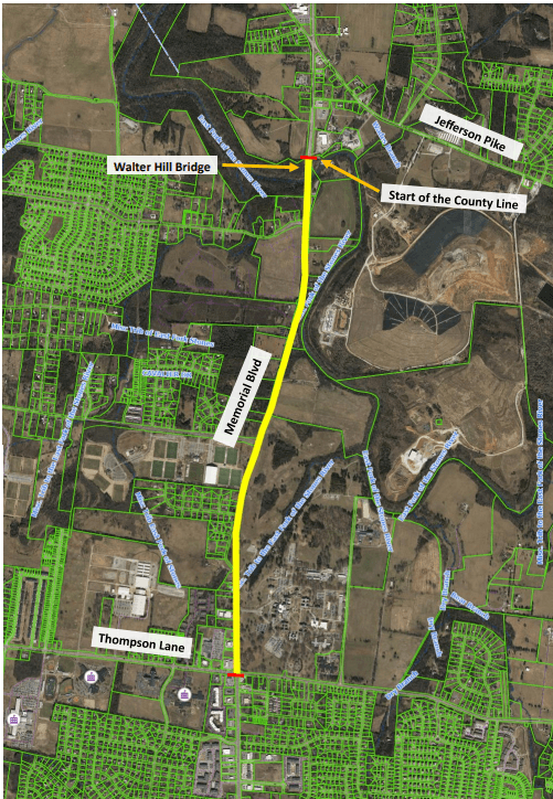 Murfreesboro plans Memorial Blvd. widening with state to 5 lanes on far north side