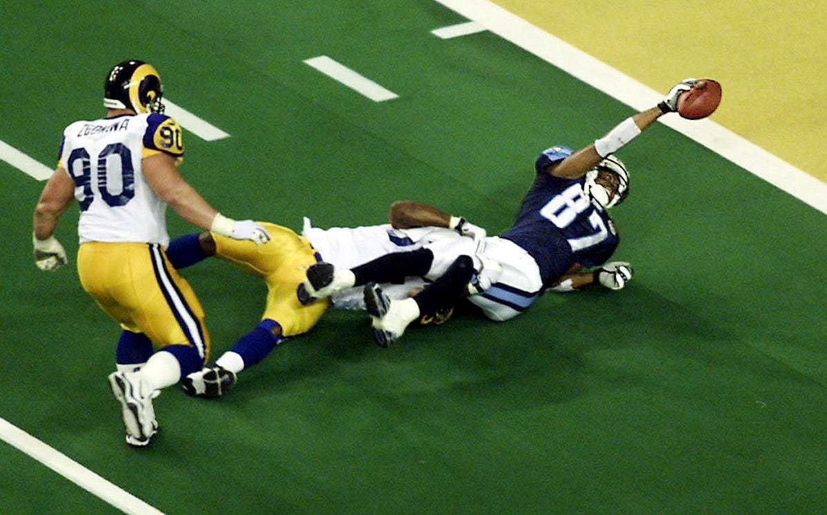 How Titans' Kevin Dyson, Rams' Mike Jones became friends after 'One Yard Short' Super Bowl 2000