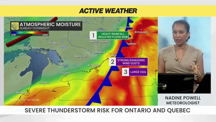 Localized flood risk in storms across Ontario and Quebec