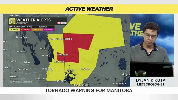 Tornado warnings and severe weather slam Manitoba, Northwestern Ontario