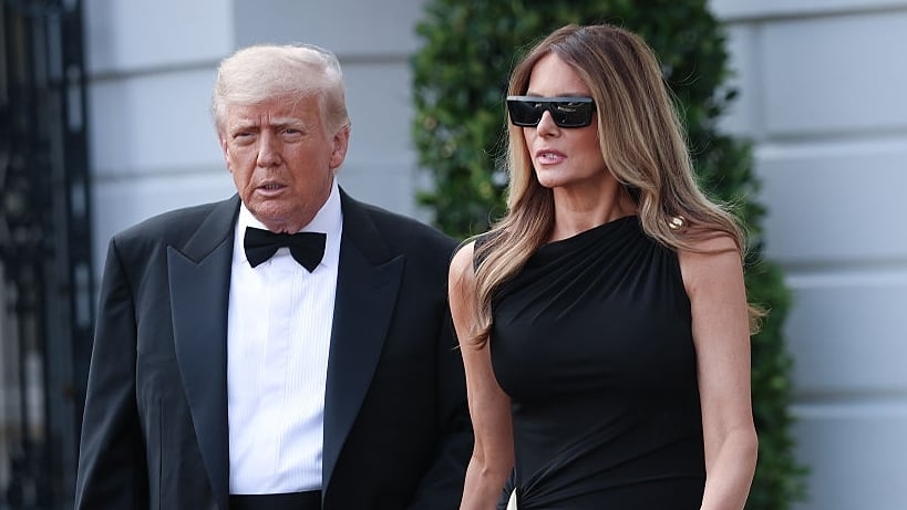 Trump Cuts Off Melania's Kennedy Center Red Carpet Cameo