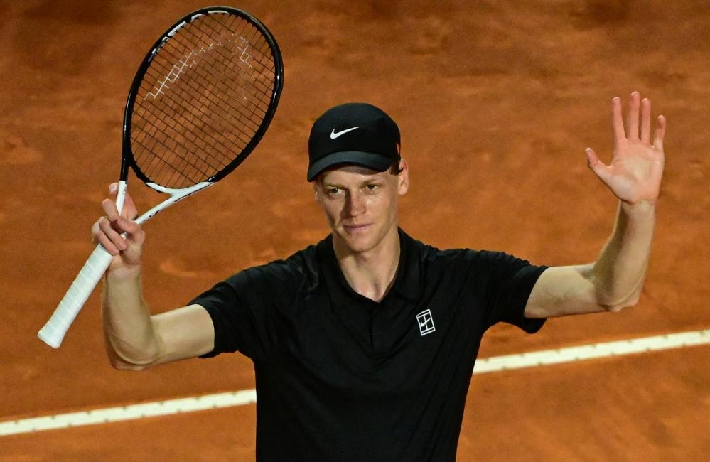 Jannik Sinner returns with a win to leave rocking Rome celebrating again