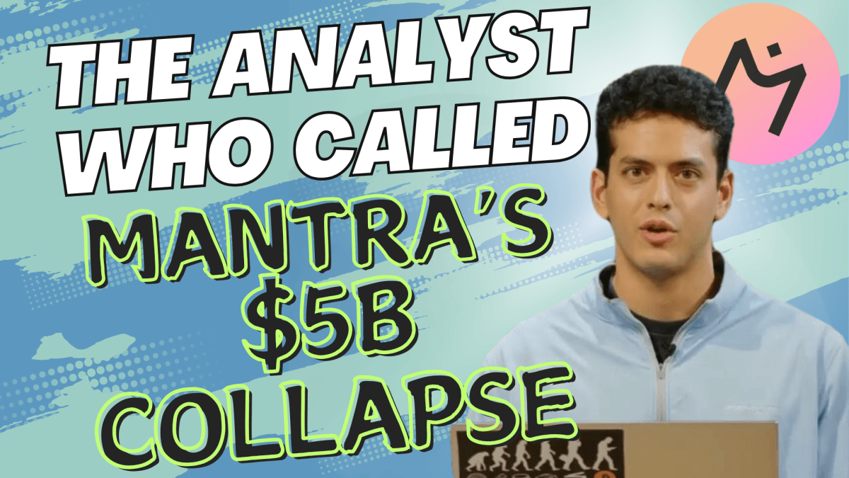 The Crypto Analyst Who Predicted Mantra's $5 Billion Collapse