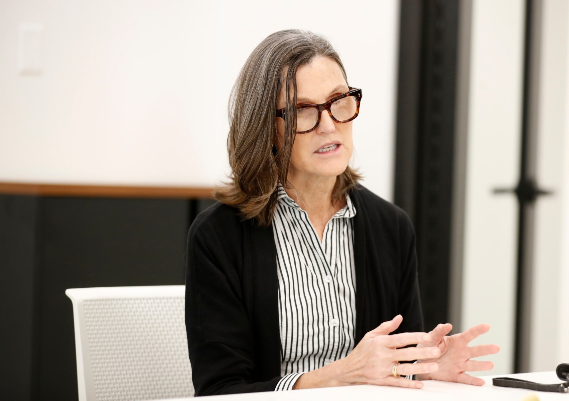 Cathie Wood buys $15 million of market's hottest tech stock