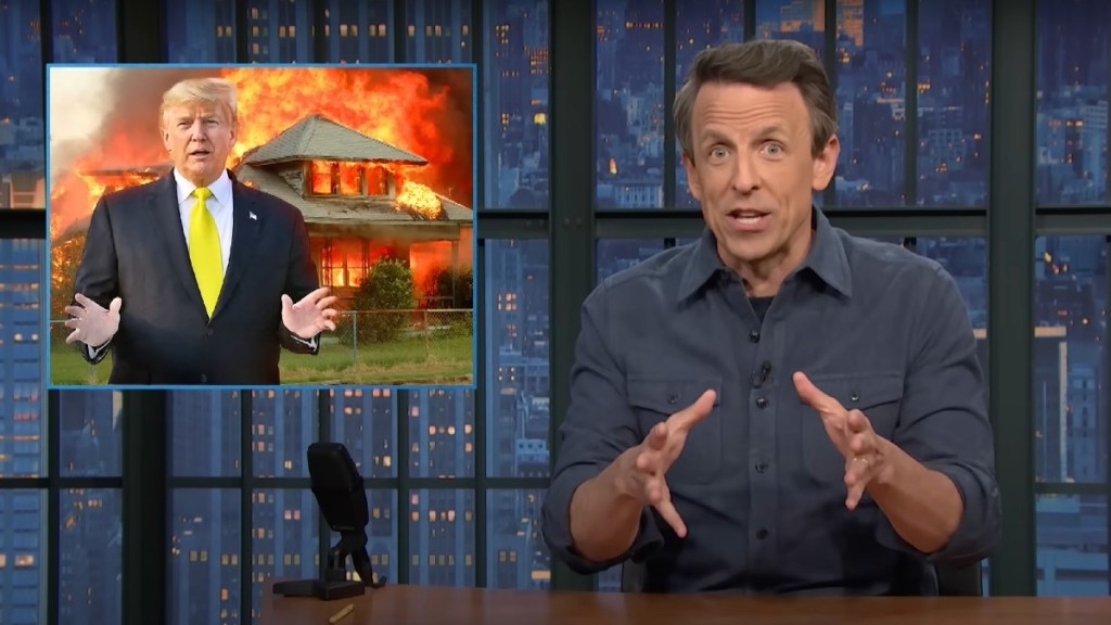 Seth Meyers Drags Trump for Boasting About Stock Market Surge: ‘You Set a House on Fire' Then Called the Fire Department!