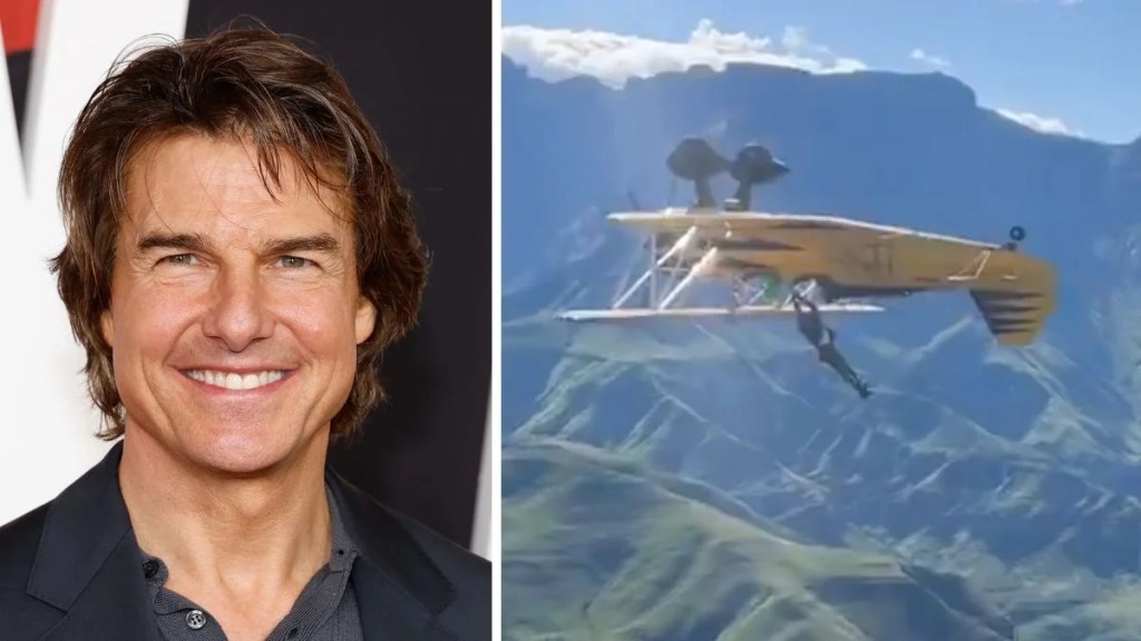 Tom Cruise Shows Off Insane ‘Mission: Impossible 8' Stunt Hanging From Upside-Down Plane