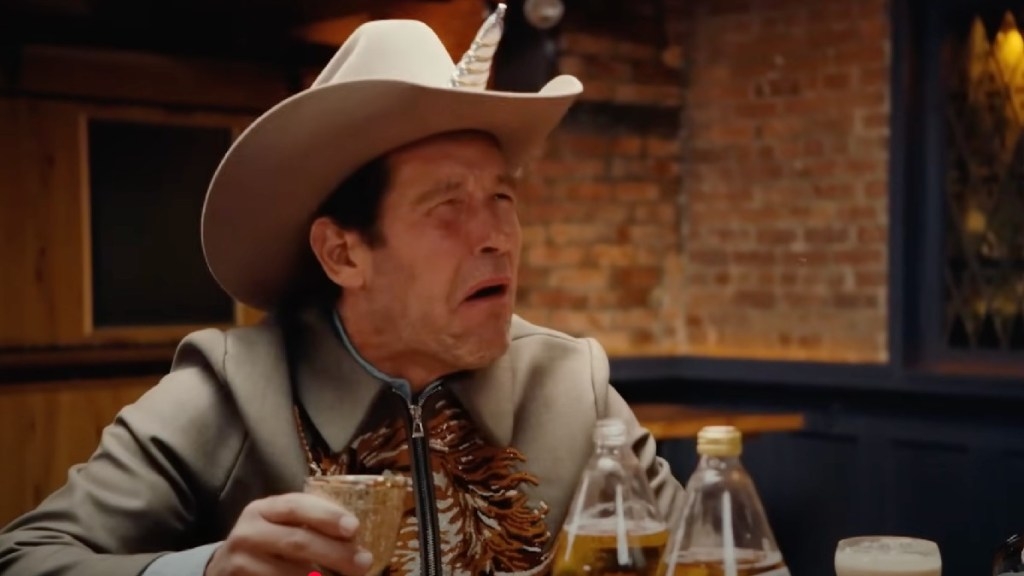 Paul Rudd Barfs Into His Own Unicorn Cowboy Hat While Day Drinking With Seth Meyers
