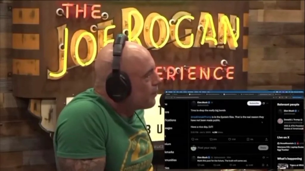 Joe Rogan and Kash Patel Learn Live On-Air That Trump and Musk Are Fighting: ‘Someone Should Take His Phone Away'