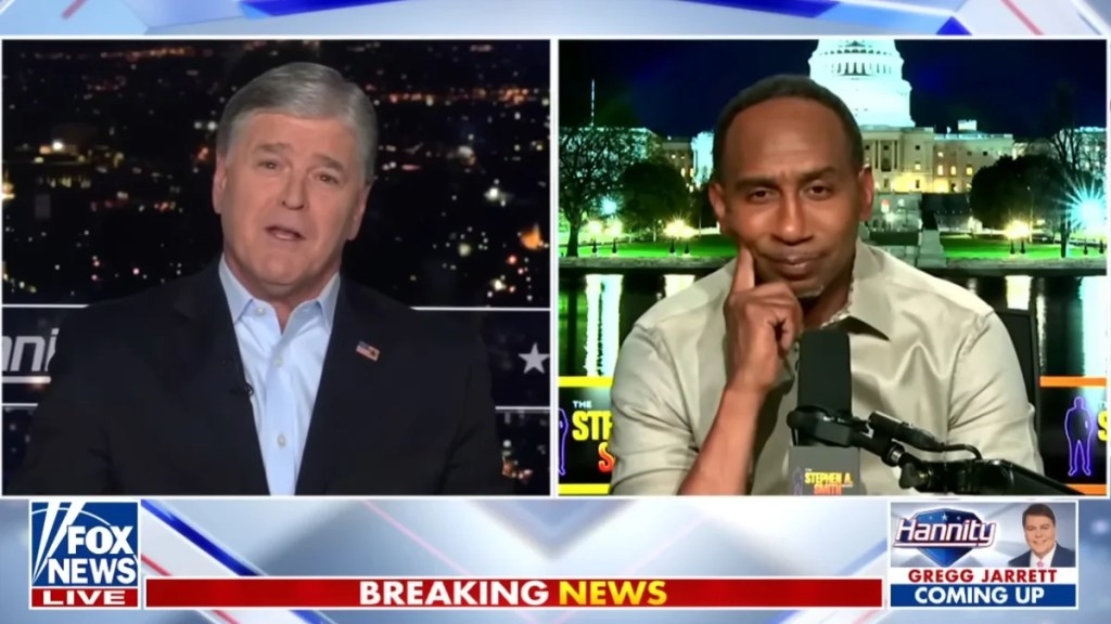 Sean Hannity Shocks Himself in Stephen A. Smith Interview: ‘I Hate to Do This, I've Got to Compliment You'