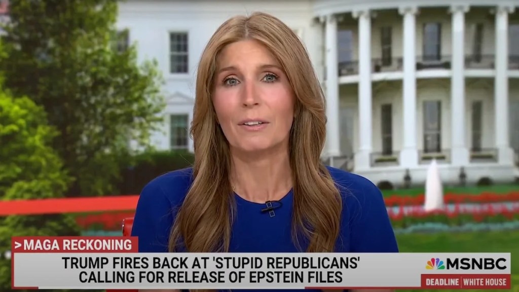 Trump Lashing Out at ‘Stupid Republicans' Over Epstein Files Puts US in ‘Uncharted Territory,' Nicolle Wallace Says