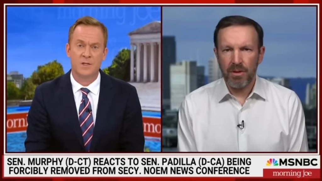 ‘Morning Joe': Chris Murphy Says Alex Padilla Incident Is Proof Trump Is Trying to ‘Intimidate This Country'