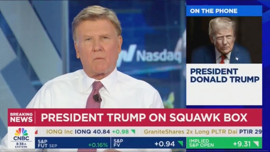 Trump Calls Into CNBC to Tout High Poll Numbers, Cites Analyst Who Immediately Refutes Him: ‘2nd Lowest on Record'